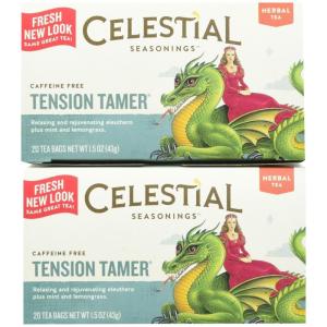 imageCelestial Seasonings Black Tea Sweet Harvest Pumpkin Contains Caffeine 18 Count Pack of 6Tension Tamer