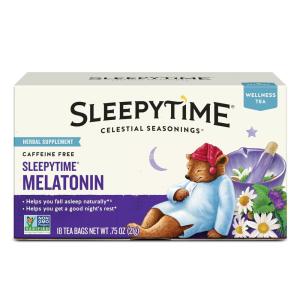 imageCelestial Seasonings Sleepytime Tea  Wellness Sinus Soother Caffeine Free  20 Tea Bags BoxSleepytime Melatonin