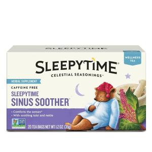 imageCelestial Seasonings Sleepytime Tea  Wellness Sinus Soother Caffeine Free  20 Tea Bags BoxSleepytime Sinus Soother