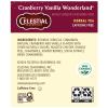 imageCelestial Seasonings Herbal Tea Cranberry Vanilla Wonderland 18 Count Pack of 6Cranberry Vanilla Wonderland