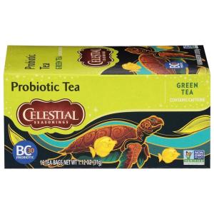 imageCelestial Seasonings Green Antioxidant Tea Contains Caffeine 20 Tea Bags Pack of 6Probiotic Green Tea