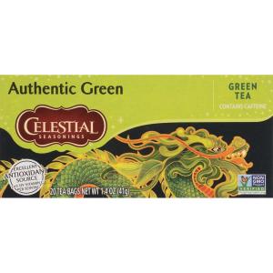imageCelestial Seasonings Green Tea Authentic Contains Caffeine 20 Tea Bags Pack of 6 Packaging May VaryAuthentic Green Tea