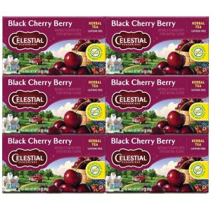 imageCelestial Seasonings Herbal Tea Caramel Apple Dream 18 Count Pack of 6Black Cherry Berry