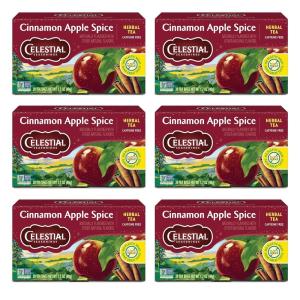 imageCelestial Seasonings Herbal Tea Caramel Apple Dream 18 Count Pack of 6Cinnamon Apple Spice
