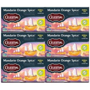 imageCelestial Seasonings Herbal Tea Caramel Apple Dream 18 Count Pack of 6Mandarin Orange Spice