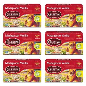 imageCelestial Seasonings Herbal Tea Caramel Apple Dream 18 Count Pack of 6Rooibos Madagascar Vanilla