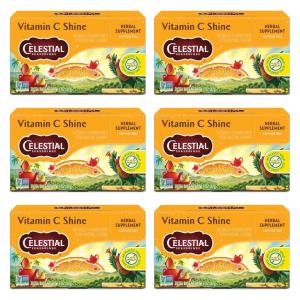 imageCelestial Seasonings Herbal Tea Caramel Apple Dream 18 Count Pack of 6Vitamin C Shine