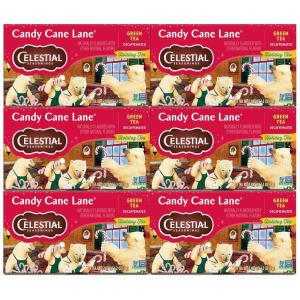 imageCelestial Seasonings Herbal Tea Cranberry Vanilla Wonderland 18 Count Pack of 6Candy Cane Lane