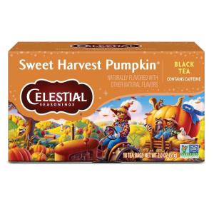 imageCelestial Seasonings Herbal Tea Cranberry Vanilla Wonderland 18 Count Pack of 6Sweet Harvest Pumpkin