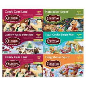 imageCelestial Seasonings Herbal Tea Cranberry Vanilla Wonderland 18 Count Pack of 6Variety Pack