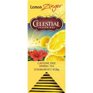 imageCelestial Seasonings Herbal Tea Lemon Zinger 25 Count Pack of 625 Count Pack of 6