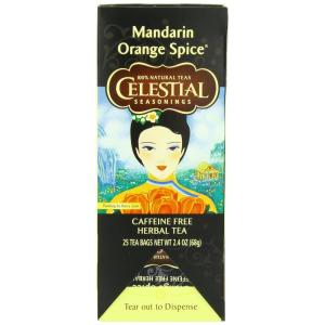 imageCelestial Seasonings Herbal Tea Mandarin Orange Spice 25 Count Pack of 625 Tea Bags Pack of 6