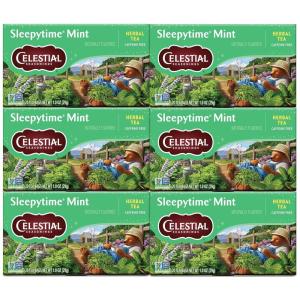 imageCelestial Seasonings Sleepytime Herbal Tea Variety Pack  Caffeine Free Sleep Tea 20 Tea Bags Per Box Pack of 6Mint