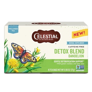 image:imageCelestial Seasonings Hibiscus Punch Prebiotic Blend Wellness Tea Caffeine Free Herbal Tea for Gut Health amp Digestive Support 16 Tea BagsDetox Blend